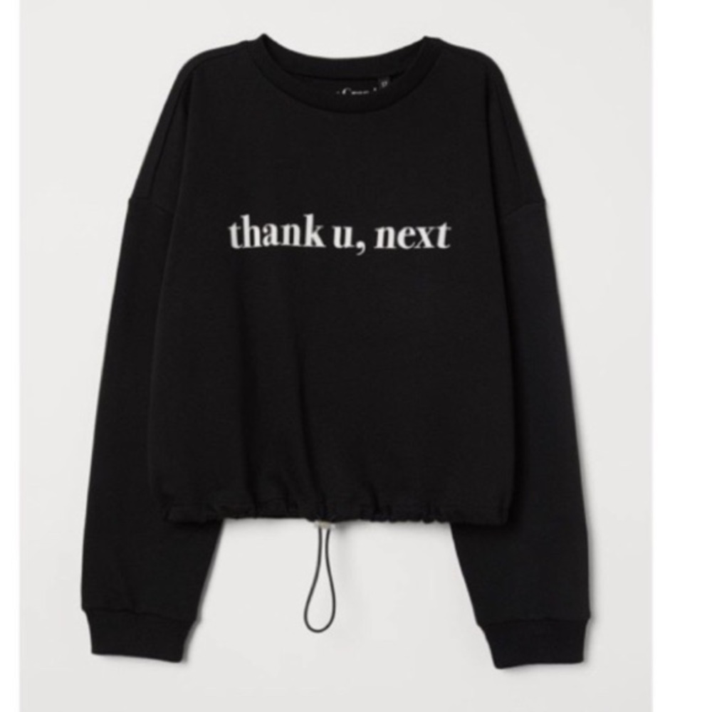 Thank u, next Ariana grande sweatshirt H&M